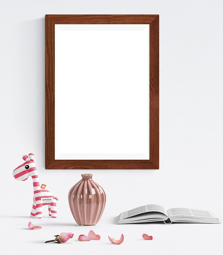 frame, poster, mockup, wall, interior, template, blank, canvas, HD wallpaper