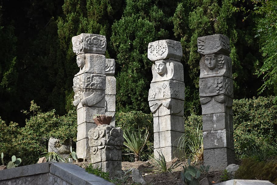 sculpture, landscape, design, park, garden, exterior, decorative HD wallpaper