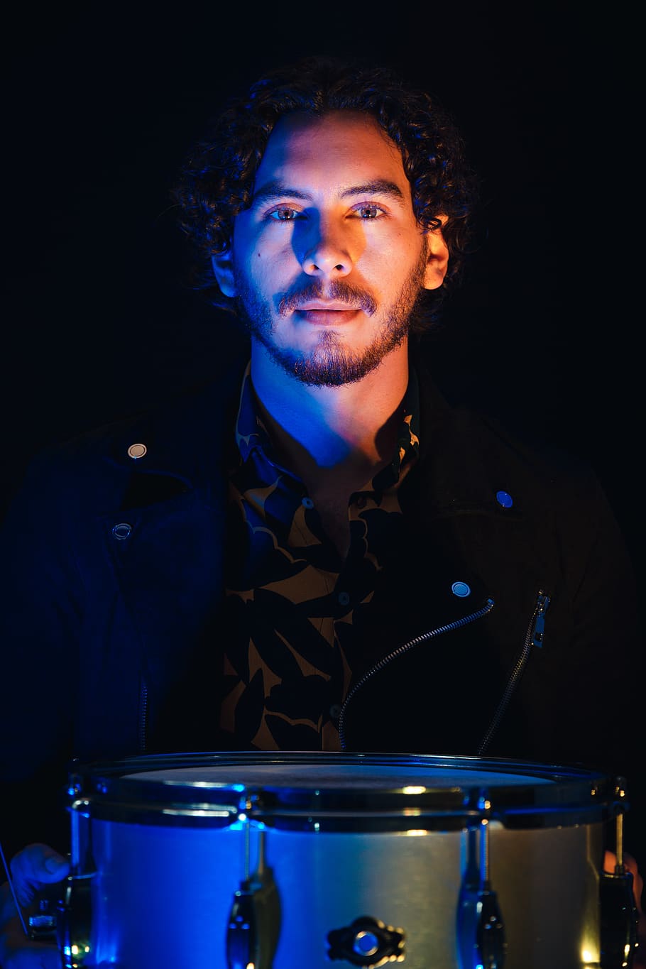 man standing beside drum, one person, music, front view, arts culture and entertainment HD wallpaper