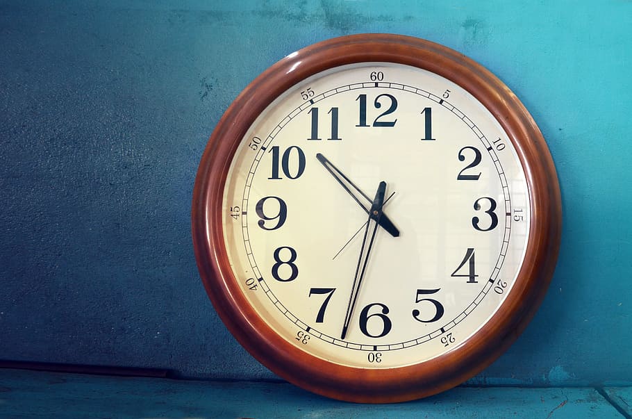 Clock, antique, time, number, wall - building feature, shape HD wallpaper