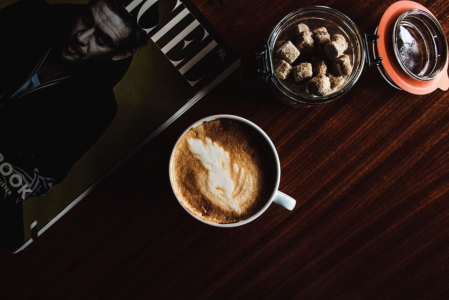 white ceramic mug, food and drink, coffee, coffee - drink, coffee cup HD wallpaper