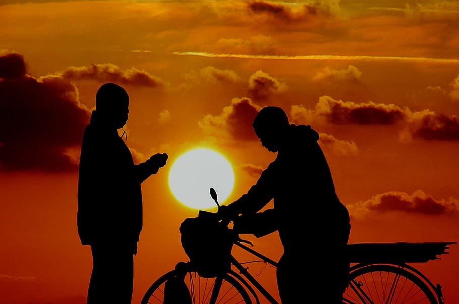 conversation, amitié, discussion, échange, contrejour, rencontre HD wallpaper