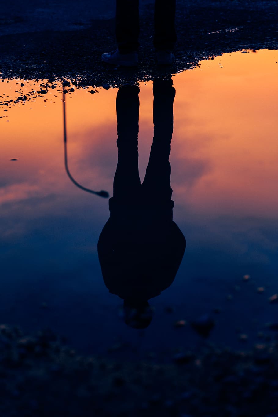 iceland, þingeyri, sunset, reflection, summer, silhouette HD wallpaper