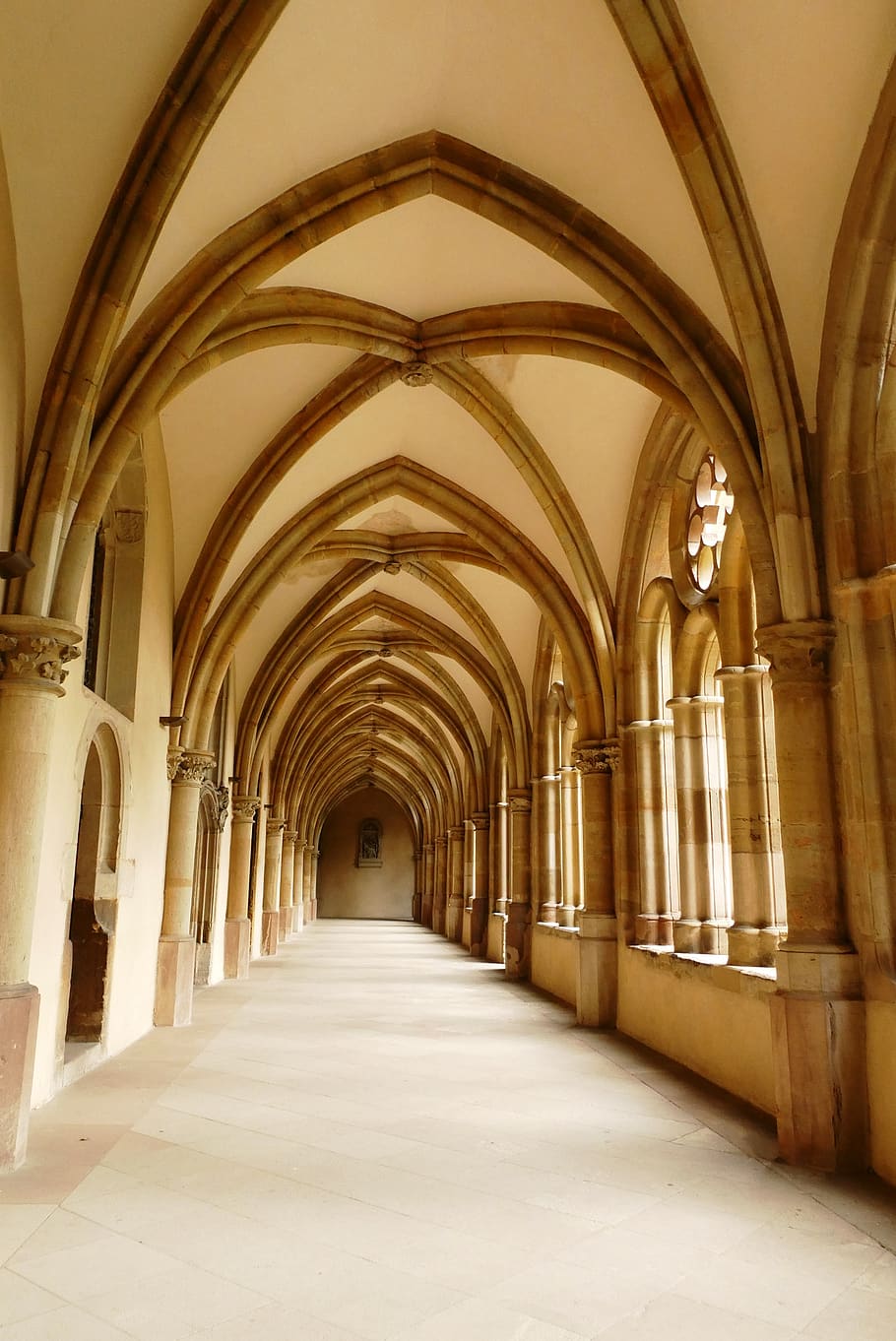 bogengang, architecture, monastery, trier, historical, building HD wallpaper