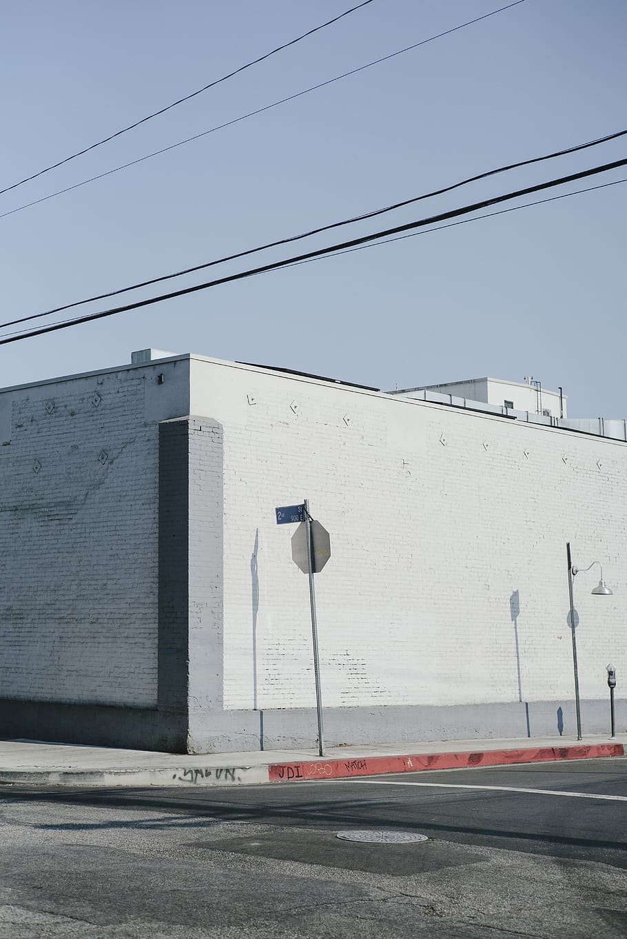 white concrete building, cable, architecture, building exterior HD wallpaper