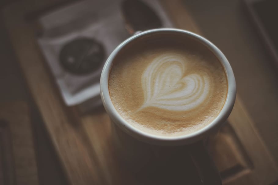 iran, tehran, mug, love, heart, latte, brown, white, winter HD wallpaper