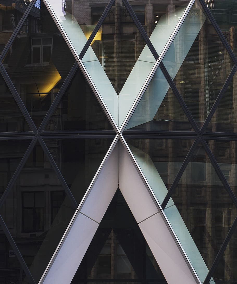 triangle, staircase, building, office building, architecture HD wallpaper