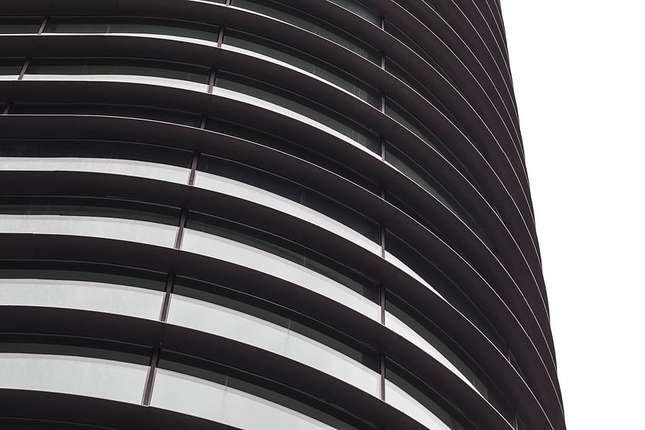 gray high rise building, home decor, town, urban, city, office building HD wallpaper