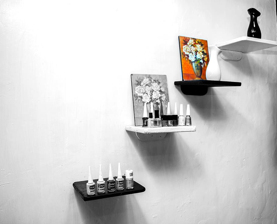 minimal, blackandwhite, minimalistic, no people, indoors, table HD wallpaper