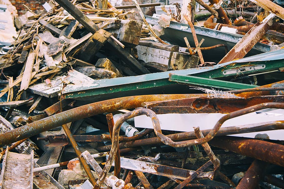 Debris, america, background, board, brick, broken, building, chaos HD wallpaper
