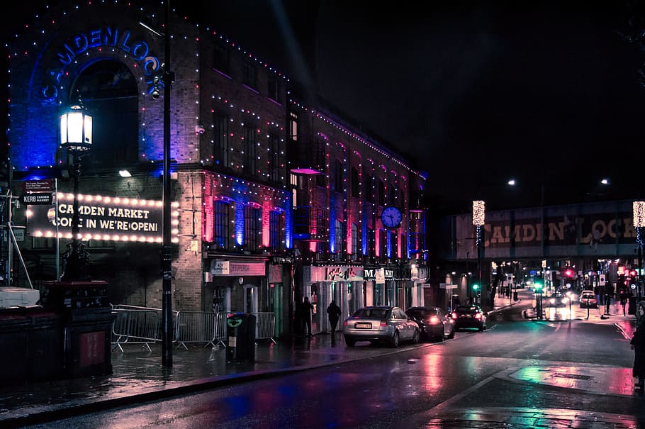 united kingdom, london, camden market, uk, england, urban, street, HD wallpaper