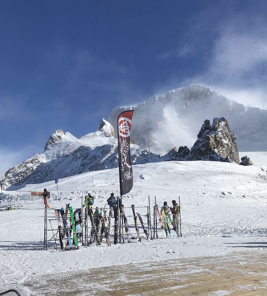 Pair of Skiboards Lot, adventure, cold, daylight, daytime, frost HD wallpaper