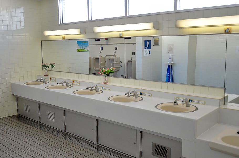 Japan Toilet - SInks and Washing Area, bathroom, restroom, wc