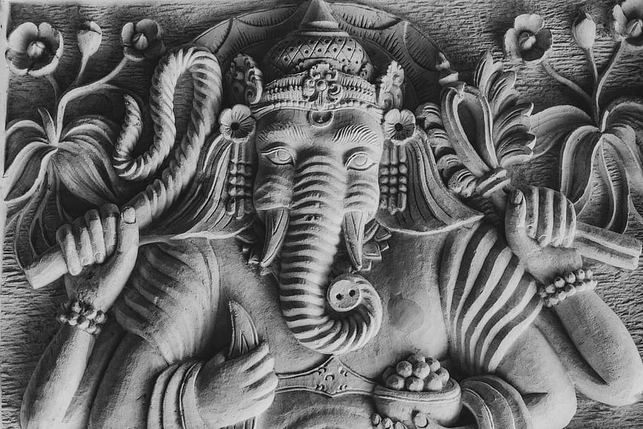 ganesh, elephant, religion, god, india, hinduism, culture, worship