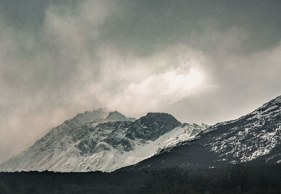 mountain, highland, cloud, sky, summit, ridge, landscape, nature HD wallpaper