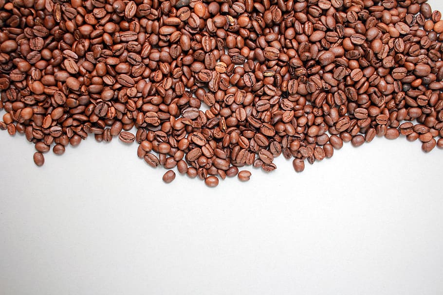 large group of objects, white background, food and drink, brown HD wallpaper