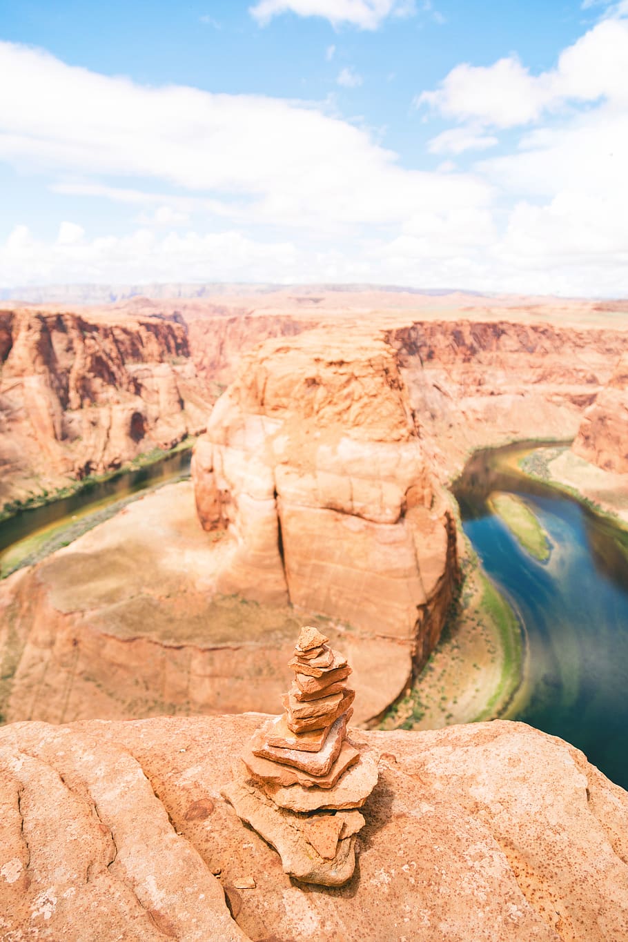 river, water, brown, yellow, focu, blur, inspiration, rock HD wallpaper