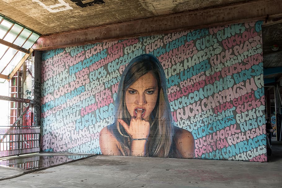 interception station, berlin architecture, teufelsberg, graffiti HD wallpaper