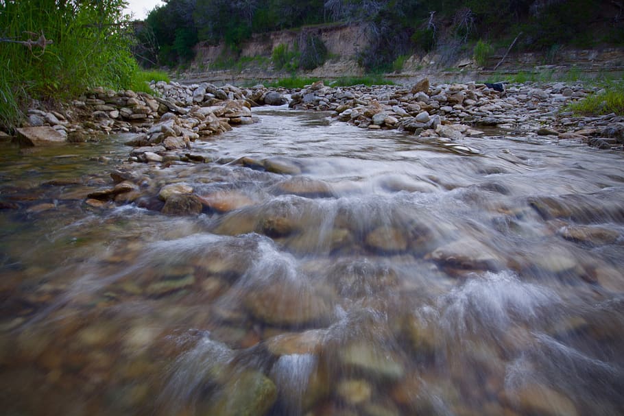 river, water, flowing water, motion, blurred motion, beauty in nature HD wallpaper