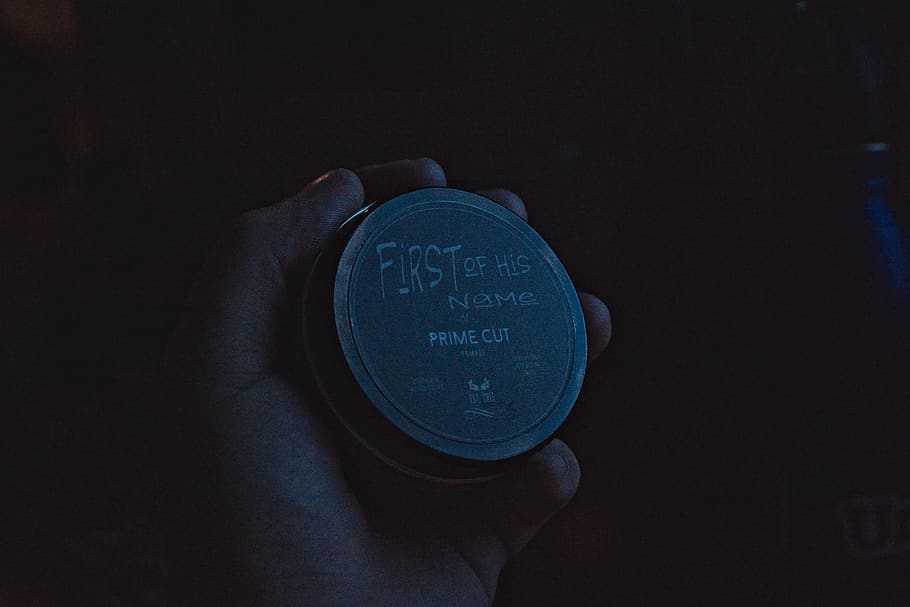 pomade, hand, night, text, close-up, communication, human hand HD wallpaper