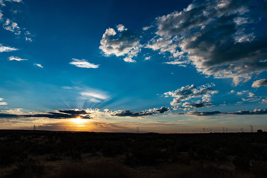 Photo Of Sunrise, backlit, clouds, dawn, desert, nature, sky HD wallpaper