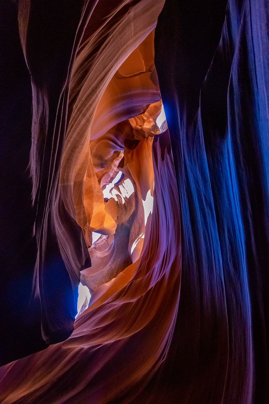 antelope canyon, indoors, geology, rock formation, rock - object HD wallpaper