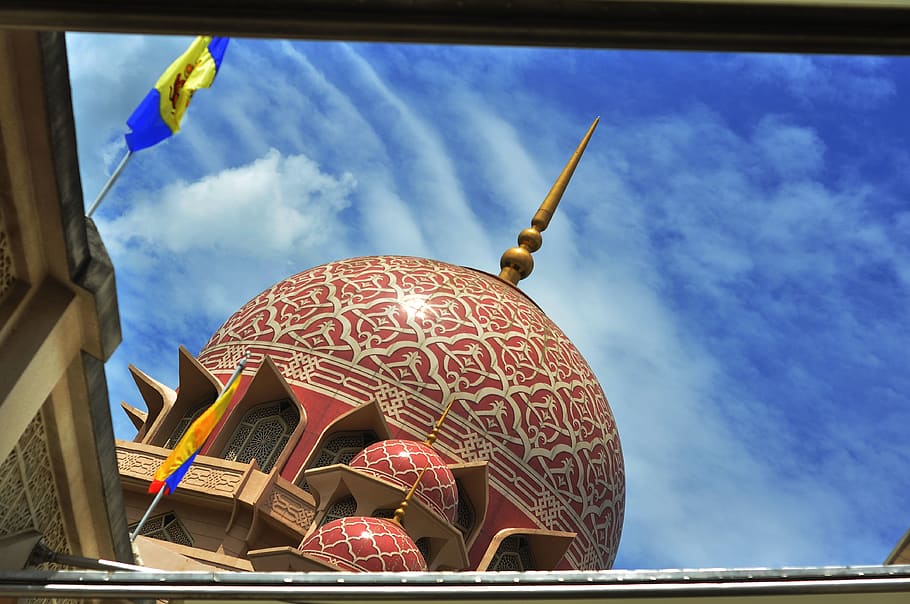 malaysia, putrajaya, sky, architecture, low angle view, cloud - sky HD wallpaper