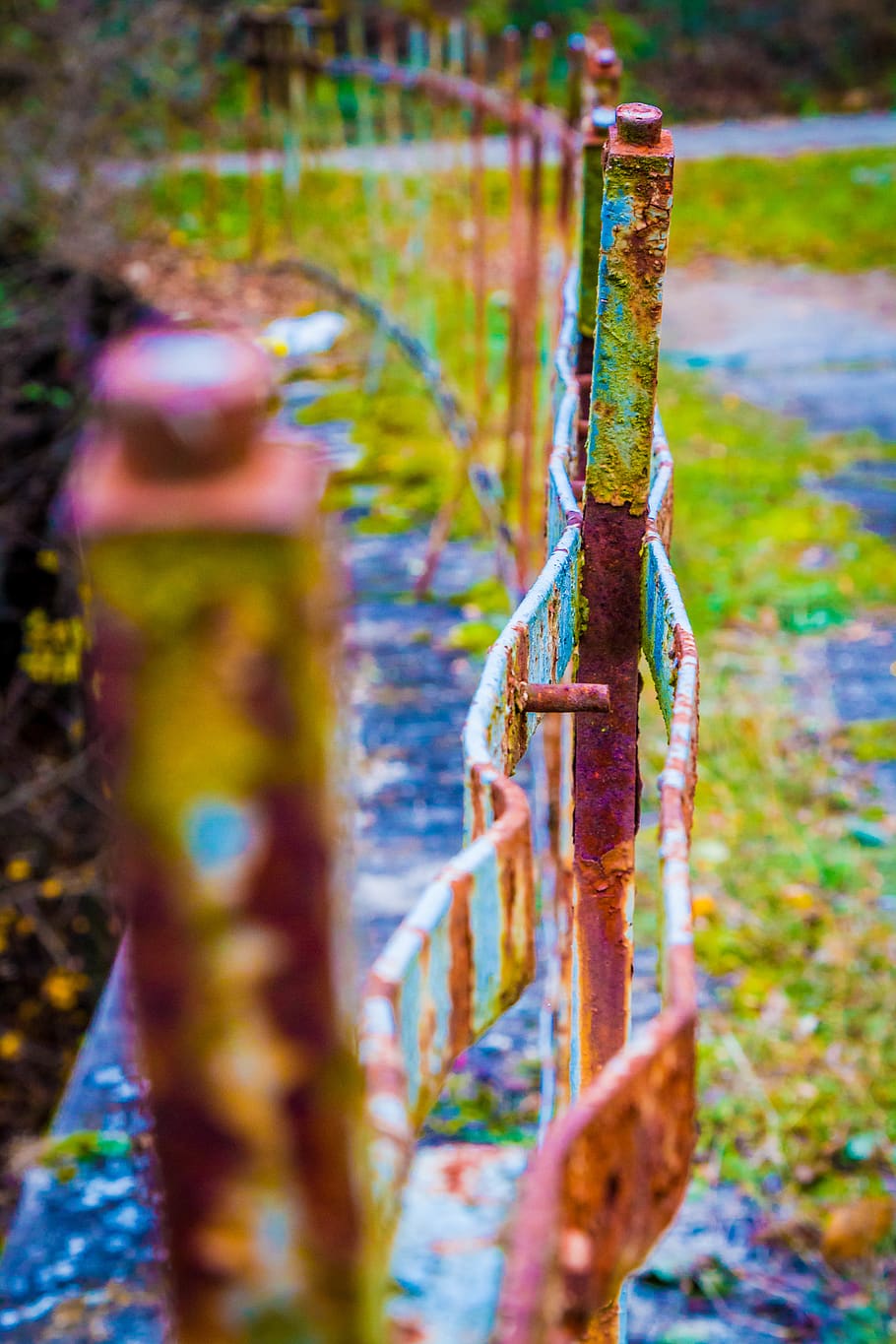 steel, rust, old, bridge, no people, day, plant, nature, metal HD wallpaper