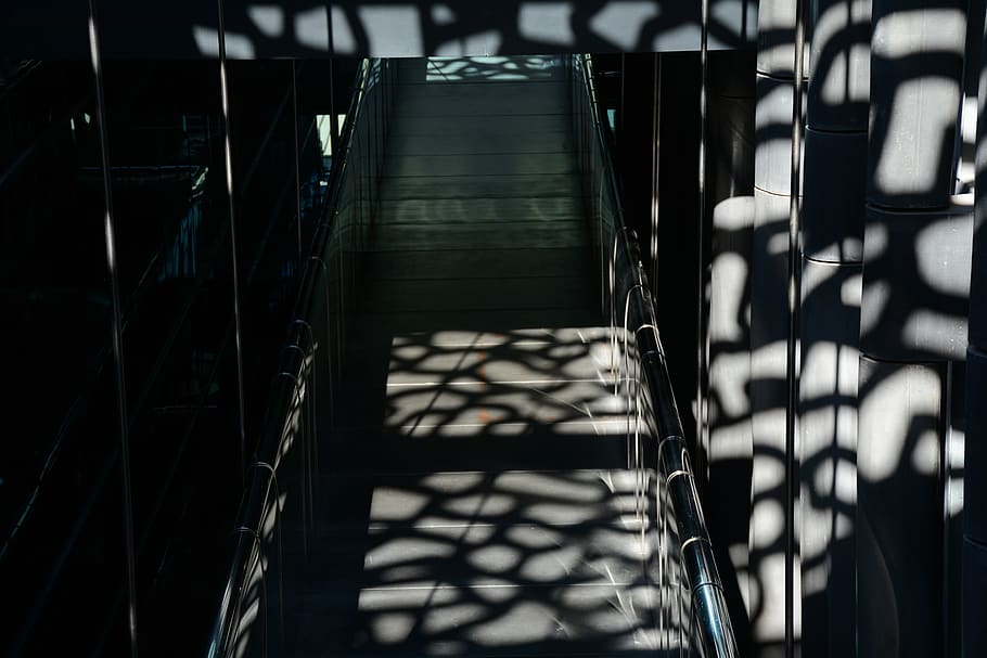architecture, shadows, bridge, interior, wallpaper, no people HD wallpaper