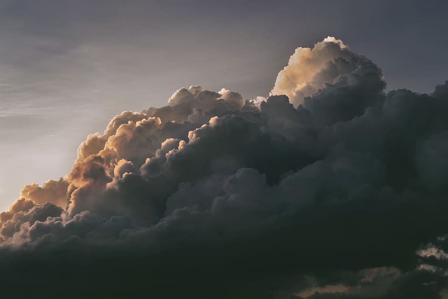 white clouds, weather, nature, sky, cumulus, outdoors, playa del carmen HD wallpaper