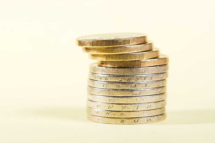 cent, close-up, closeup, coin, heap, jewelry, money, riches HD wallpaper