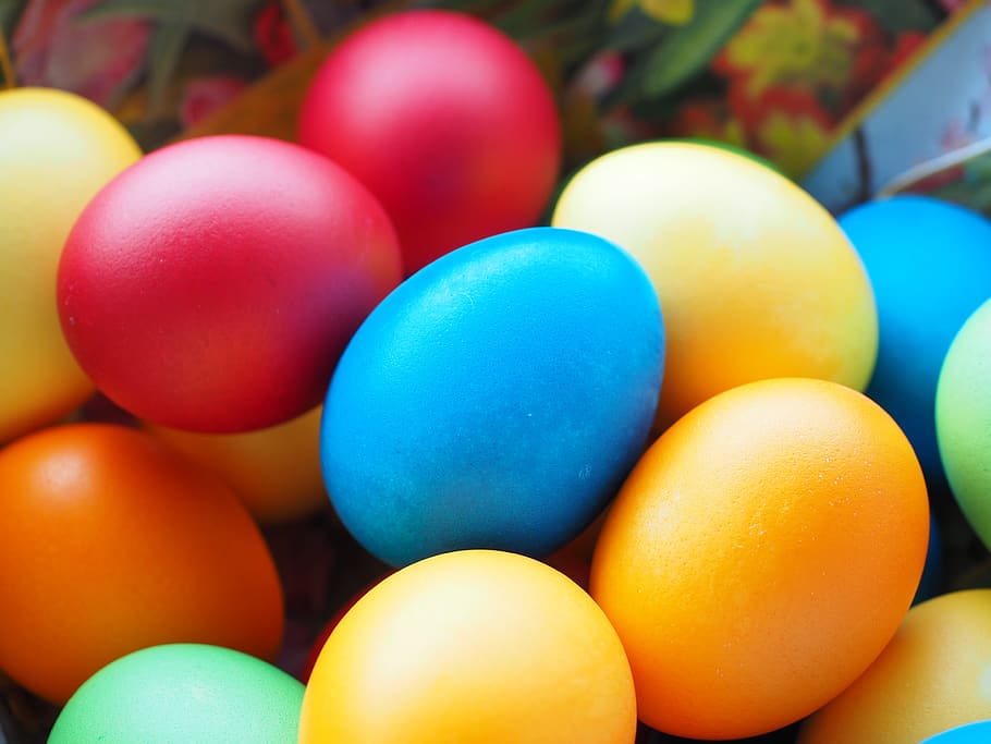 easter eggs, colorful, happy easter, easter egg painting, colored, HD wallpaper