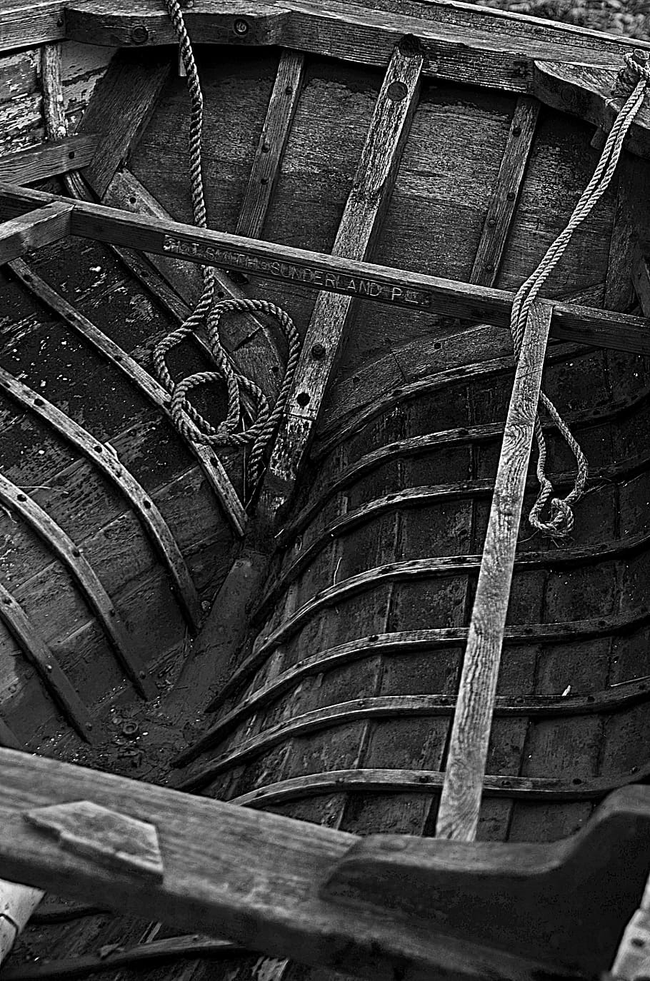 boat, rope, old boat, metal, no people, decline, wood - material HD wallpaper