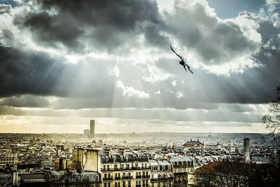 france, paris, cloud - sky, building exterior, architecture HD wallpaper