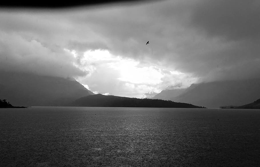 canada, waterton, eagle, hope, storm, rocky mountains, rain HD wallpaper