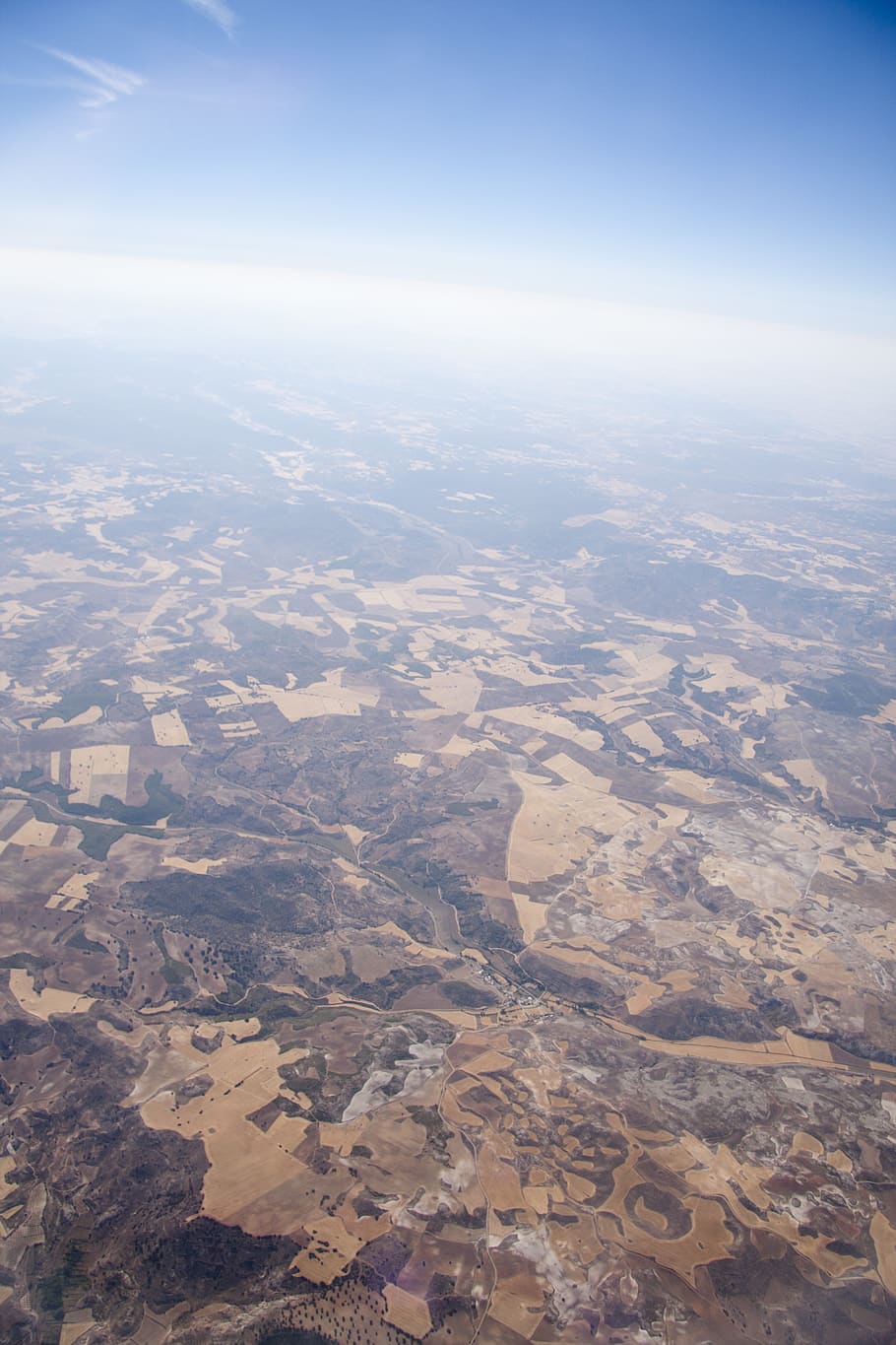 airplane, view, window, topview, vertical, vertigo, landscape HD wallpaper