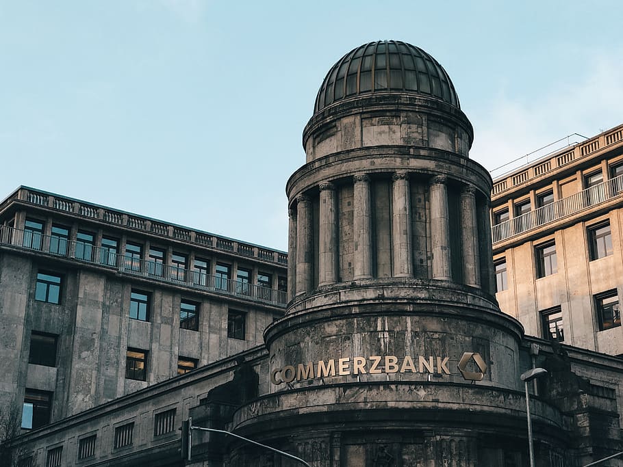 Commerzbank building, dome, architecture, office building, city HD wallpaper