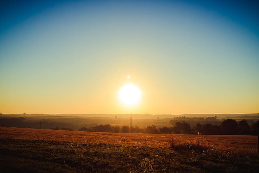 landscape, tree, sunrise, beautiful, nature, rest, still, light HD wallpaper