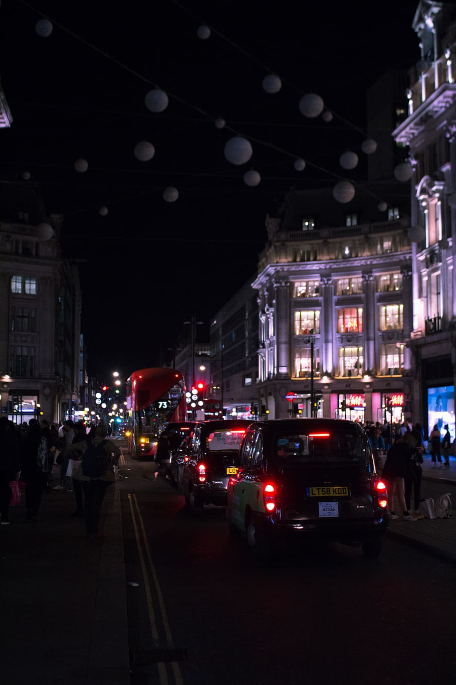 london, united kingdom, taxi, bus, tram, shop, street, neon, HD wallpaper
