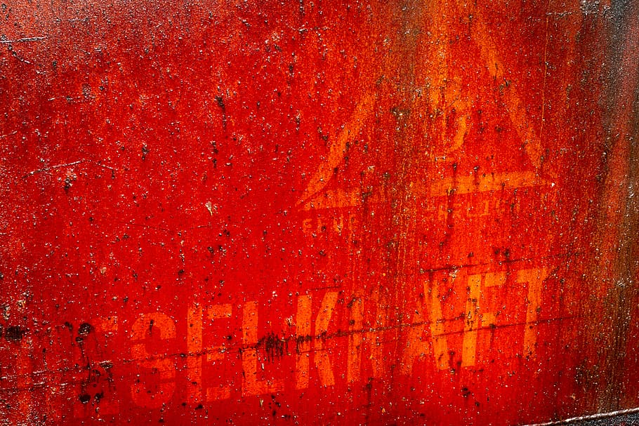 red, backgrounds, weathered, wall - building feature, textured HD wallpaper