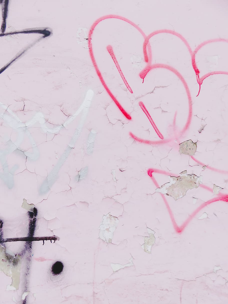 streets, photography, pink color, heart shape, no people, emotion HD wallpaper