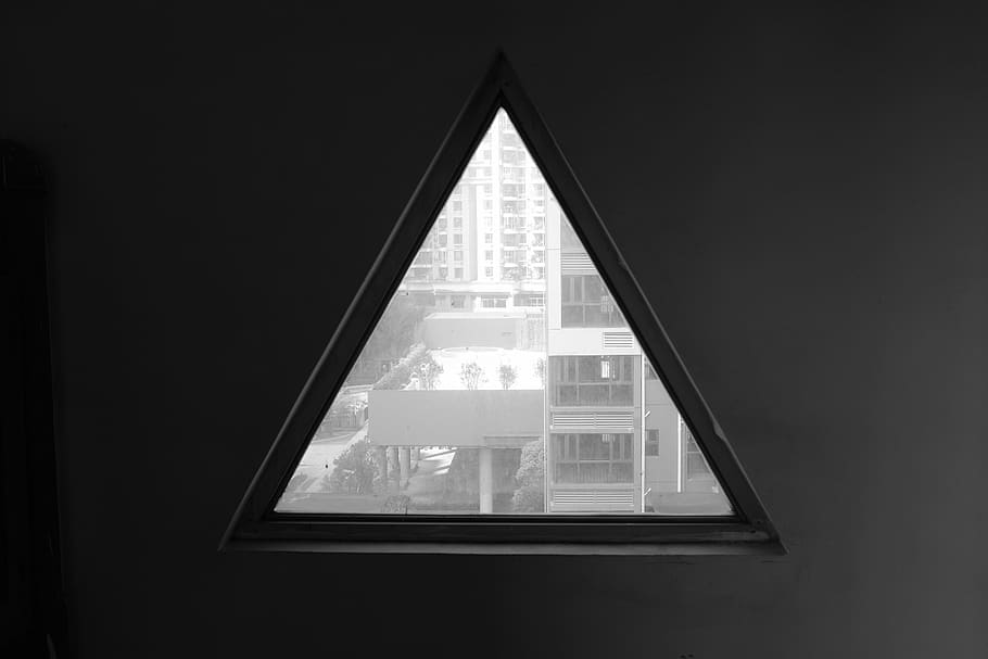 punk, building, window, shape, no people, indoors, lighting equipment HD wallpaper
