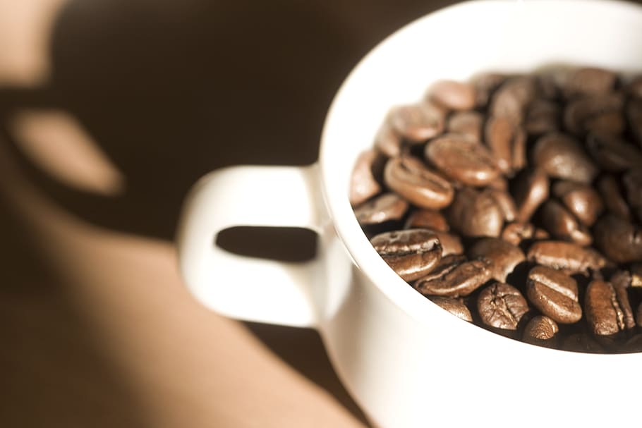 aromatic, beans, beverage, black, blank, brown, cafe, closeup HD wallpaper