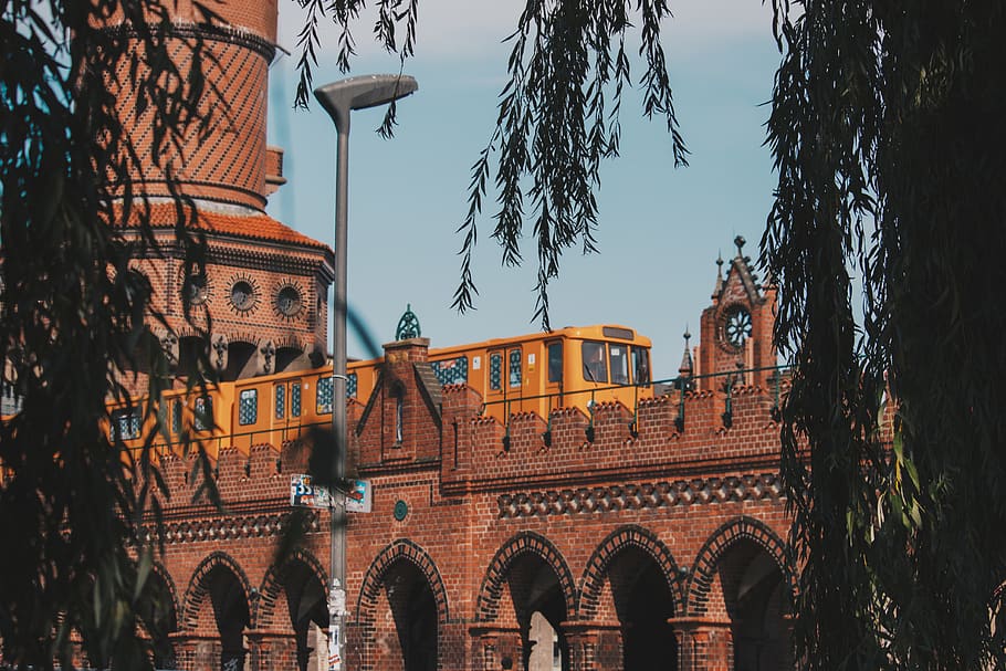 building, architecture, brick, tower, clock tower, berlin, germany HD wallpaper