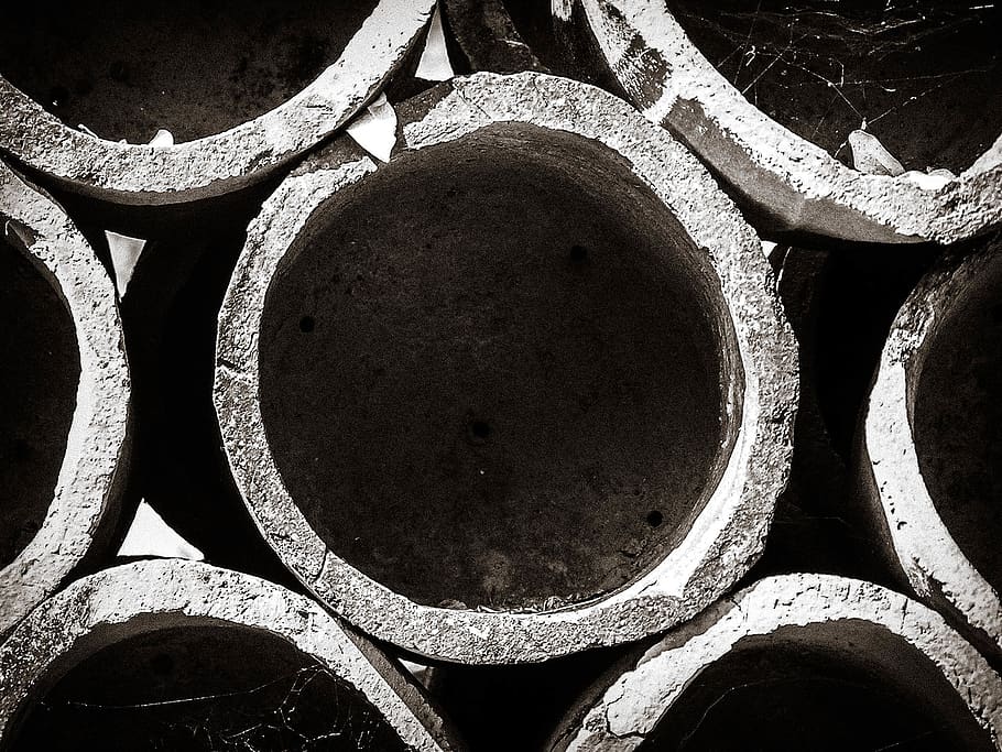 india, goa, pots, old, grain, dark, holes, surrounded, grainy HD wallpaper