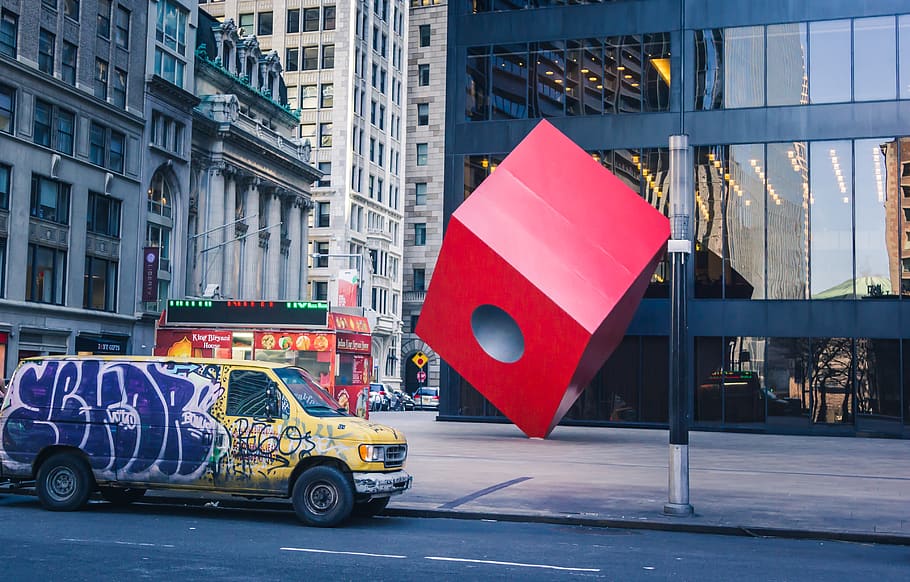 questions, art, modern, van, grafiti, new york city, bew york HD wallpaper