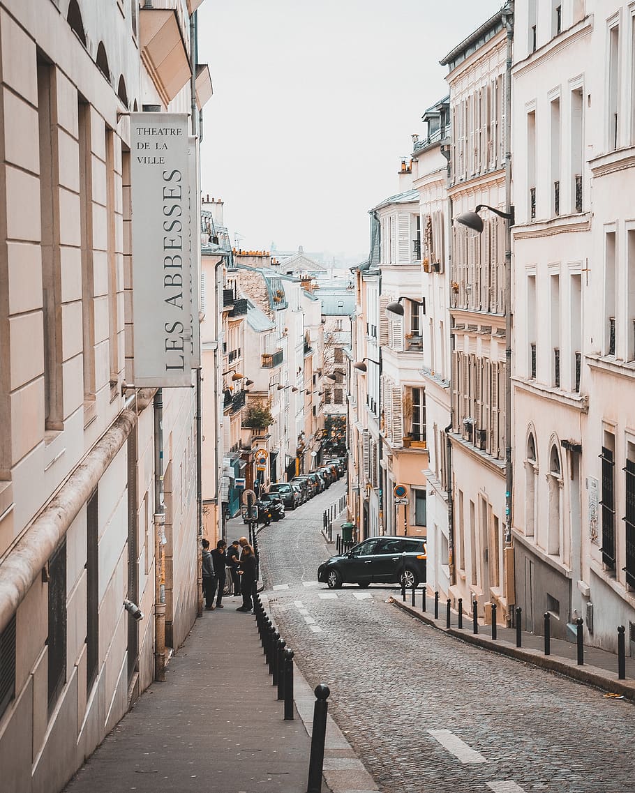 path, walkway, person, human, paris, france, pavement, sidewalk HD wallpaper