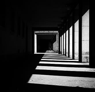corridor, floor, flooring, indoors, fireplace, building, pillar HD wallpaper
