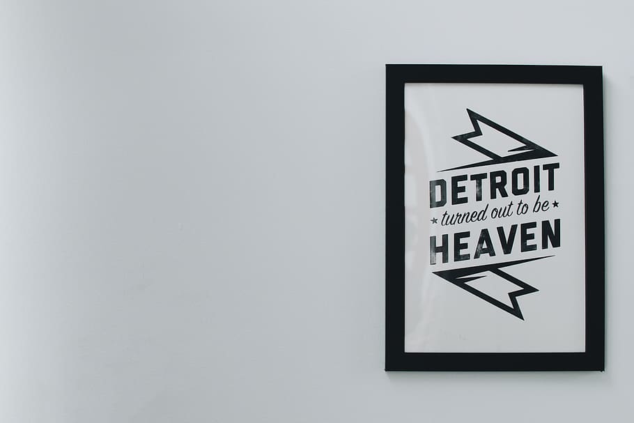Detroit Heaven frame, communication, sign, no people, warning sign HD wallpaper