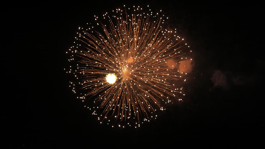 fireworks, lights, boom, celebration, night, illuminated, event HD wallpaper